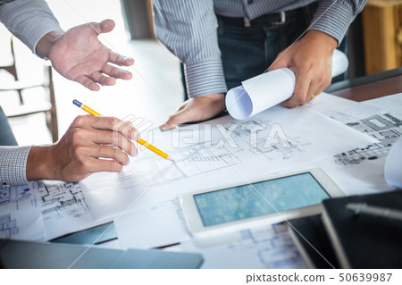 Construction engineering or architect discuss a 50639987