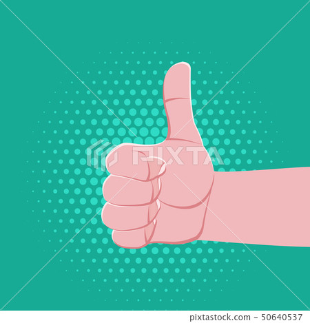 symbolic hand fingers gesture illustration. symbolic hand fingers gesture illustration. 50640537