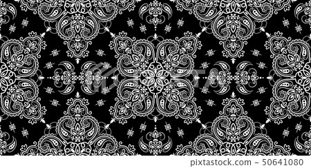 Seamless pattern based on ornament paisley Bandana Print. Vector ornament paisley Bandana Print Seamless pattern based on ornament paisley Bandana Print. Vector ornament paisley Bandana Print 50641080
