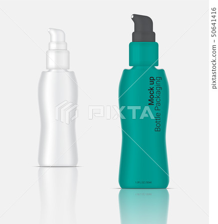 Bottle 3D Mock up Realistic Foam Cosmetic or Bottle 3D Mock up Realistic Foam Cosmetic or 50641416