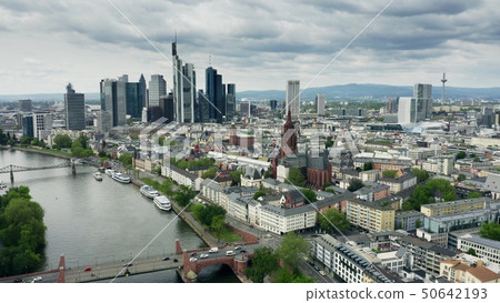 Aerial shot of Frankfurt am Main. Germany Aerial shot of Frankfurt am Main. Germany 50642193