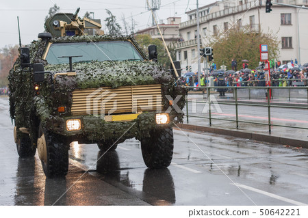 Light Armored Vehicle  on military parade in 50642221