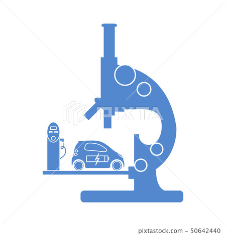 Microscope, electric car, charging station 50642440