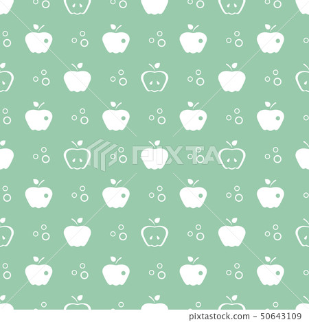 Seamless pattern with apples Fruit background. 50643109