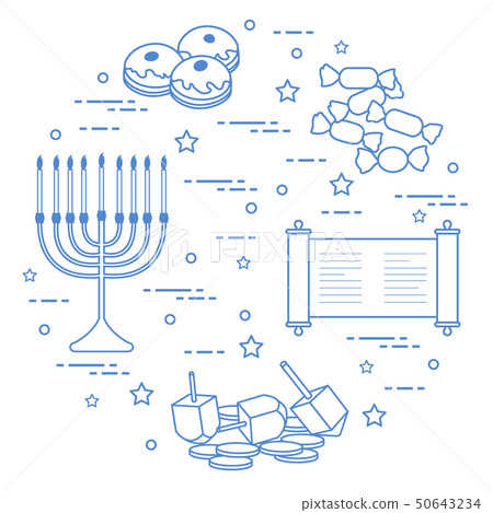 Jewish holiday Hanukkah 50643234