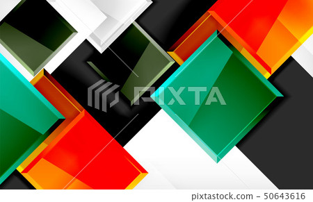 Color squares futuristic abstract background Color squares futuristic abstract background 50643616