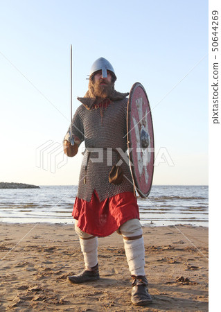 Slavic warrior with sword Slavic warrior with sword 50644269