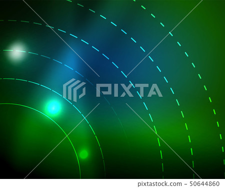 Neon circles abstract background Neon circles abstract background 50644860