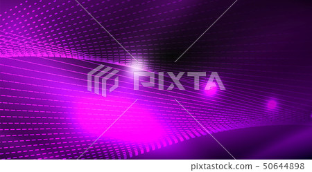 Glossy shiny glowing neon waves Glossy shiny glowing neon waves 50644898