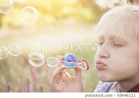 girl and bubbles girl and bubbles 50646121