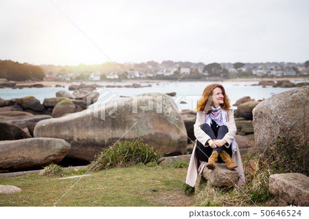 typical Brittany coast in the north of France typical Brittany coast in the north of France 50646524
