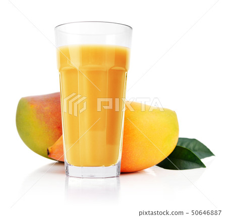 Mango juice in glass 50646887