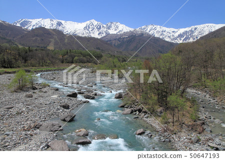 View of Hakuba Mountain Range from Hakuba Ohashi on May 50647193
