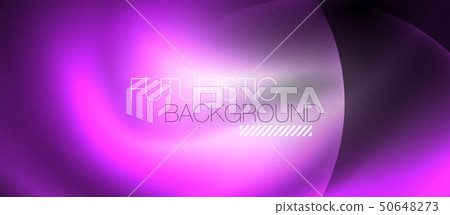 Shiny neon color light with circles abstract background 50648273