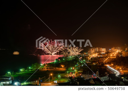 北海道洞爺湖長潤煙花節與城市景觀 50649738