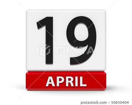 Cubes calendar 19th April 50650404