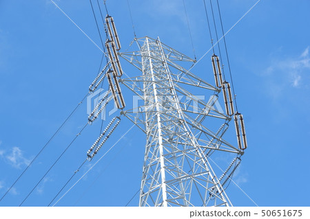 Transmission tower close-up Transmission tower close-up 50651675