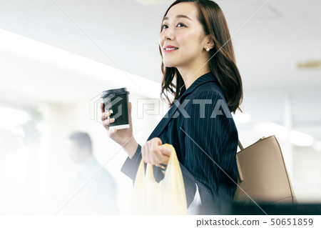 Woman Attendance Working Morning Office Business 50651859