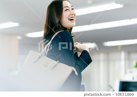 Woman Attendance Working Morning Office Business Woman Attendance Working Morning Office Business 50651860