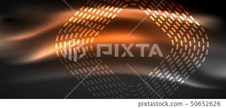 Glowing shiny neon squares abstract background, techno modern template 50652626