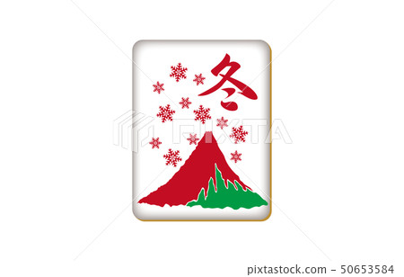 Mahjong tile season tile winter Mahjong tile season tile winter 50653584