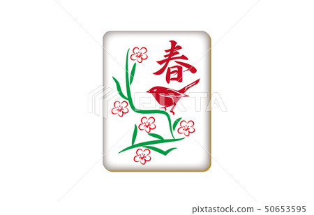 麻將牌季節瓷磚春天 50653595