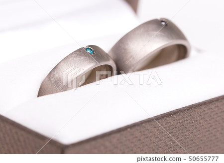 Wedding rings in box 50655777