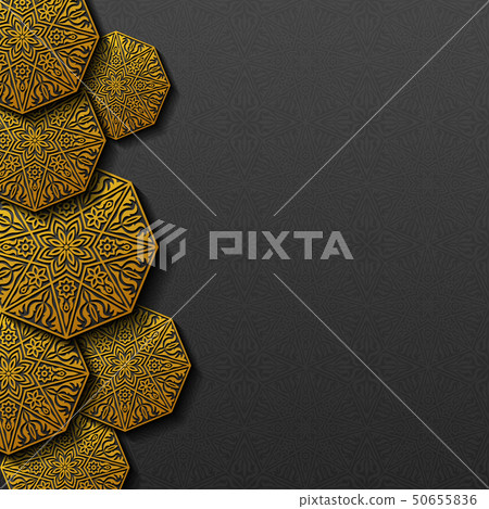 Background with traditional floral ornament 50655836