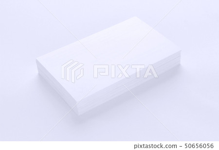 Mockup of business cards on white textured paper 50656056