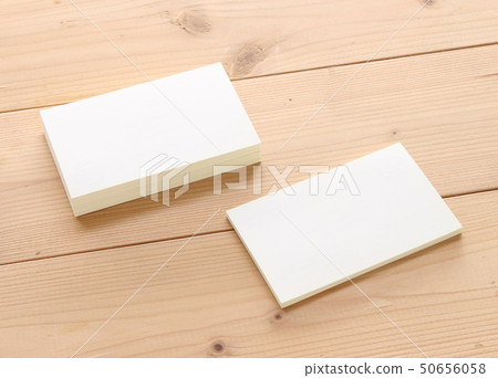 Mockup of business cards on wood textured Mockup of business cards on wood textured 50656058