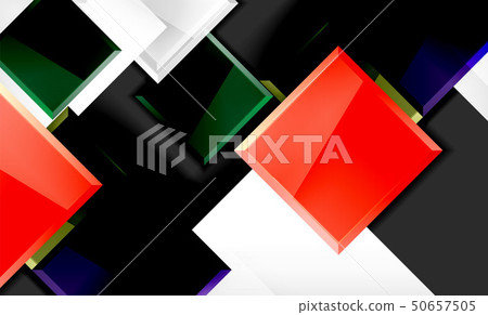 Bright colorful square shape blocks geometrical background Bright colorful square shape blocks geometrical background 50657505