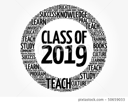 CLASS OF 2019 word cloud collage 50659033