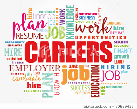 CAREERS word cloud collage 50659455
