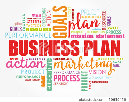 Business plan word cloud collage 50659456