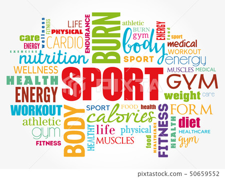 SPORT word cloud, fitness SPORT word cloud, fitness 50659552
