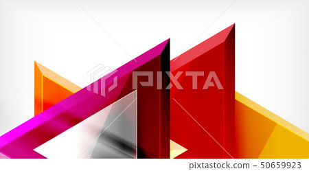 Dynamic triangle composition abstract background 50659923