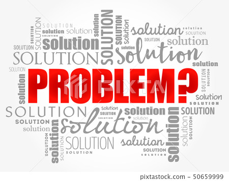 Problem and solution word cloud - Stock Illustration [50659999] - PIXTA