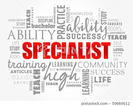 SPECIALIST word cloud collage SPECIALIST word cloud collage 50660012