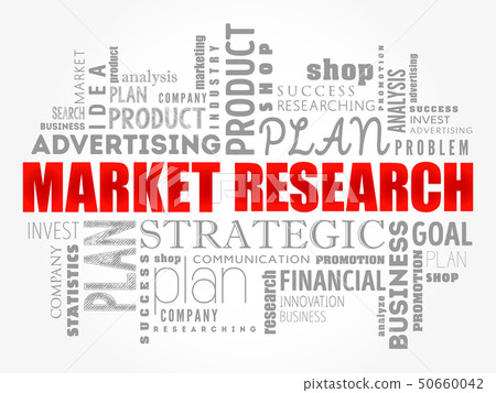 Market research word cloud collage - Stock Illustration [50660042] - PIXTA