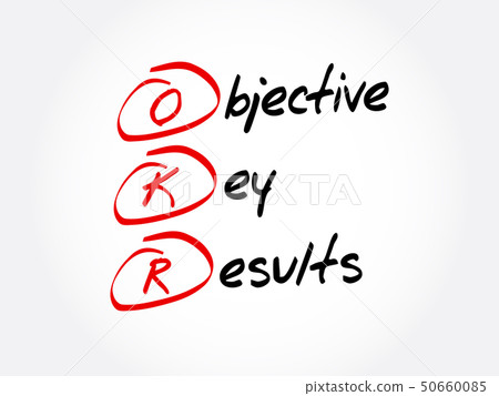 OKR - Objective Key Results acronym OKR - Objective Key Results acronym 50660085