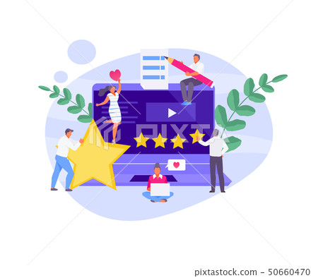 Feedback and review vector concept - Stock Illustration [50660470] - PIXTA