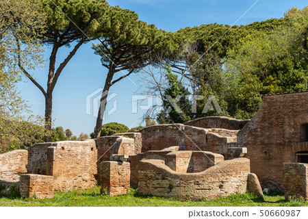 Ostia Antica Rome Italy - Ancient Roman buildings Ostia Antica Rome Italy - Ancient Roman buildings 50660987