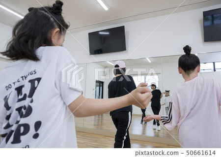 Kids dance classroom dance lesson scene 50661614