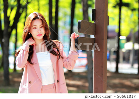 Career Woman in the Park 50661817