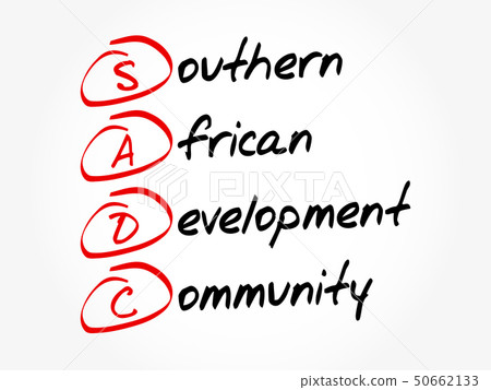 SADC acronym, business concept background 50662133