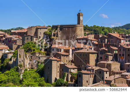 Sorano medieval town in Tuscany Italy 50662944