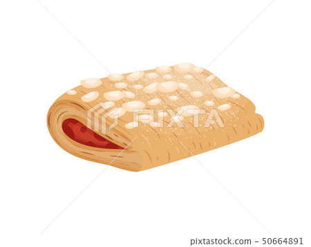 Cookies with jam filling. Vector illustration on white background. Cookies with jam filling. Vector illustration on white background. 50664891