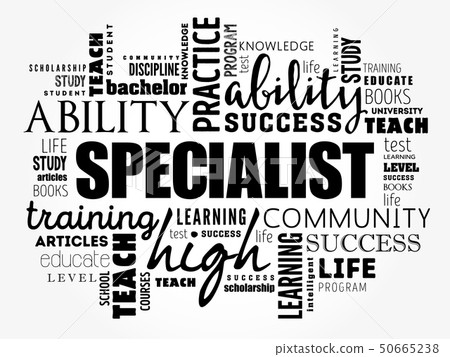 SPECIALIST word cloud collage SPECIALIST word cloud collage 50665238