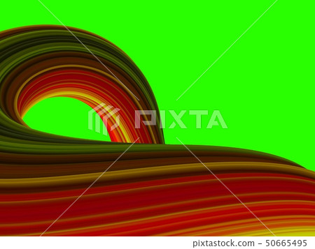 Twisted abstract striped shape. 3D rendering Twisted abstract striped shape. 3D rendering 50665495