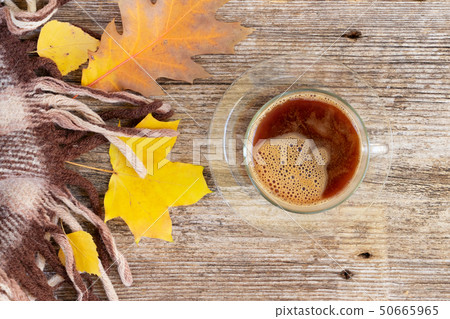 Fall leaves autumn background 50665965